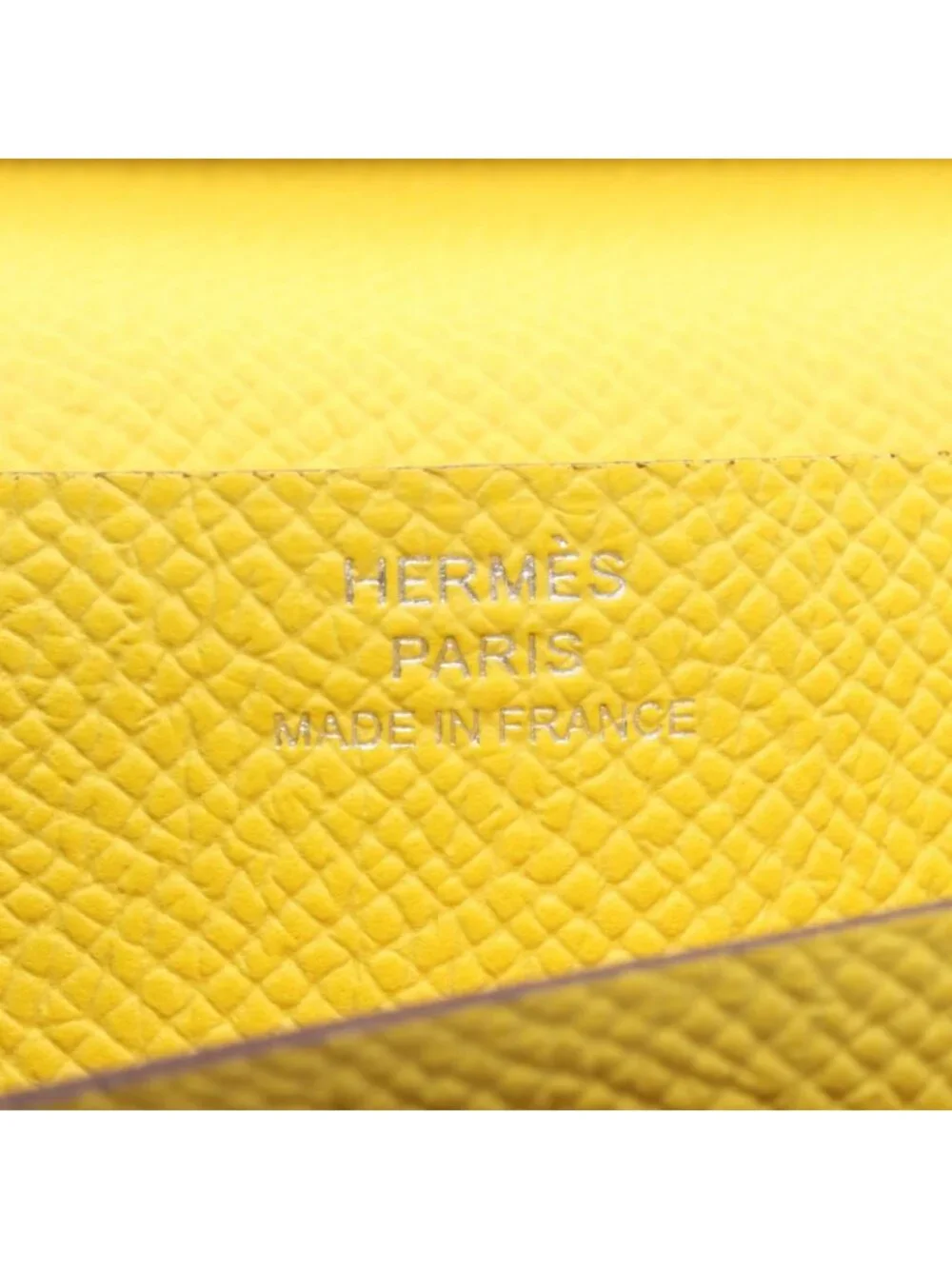 Hermes Bifold Wallet Bearn Soufflet Jaune Naple